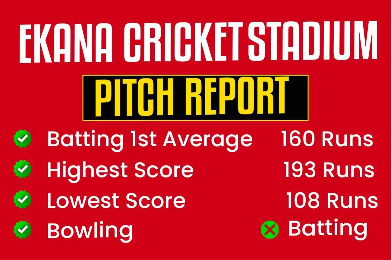 Ekana Stadium Pitch Report