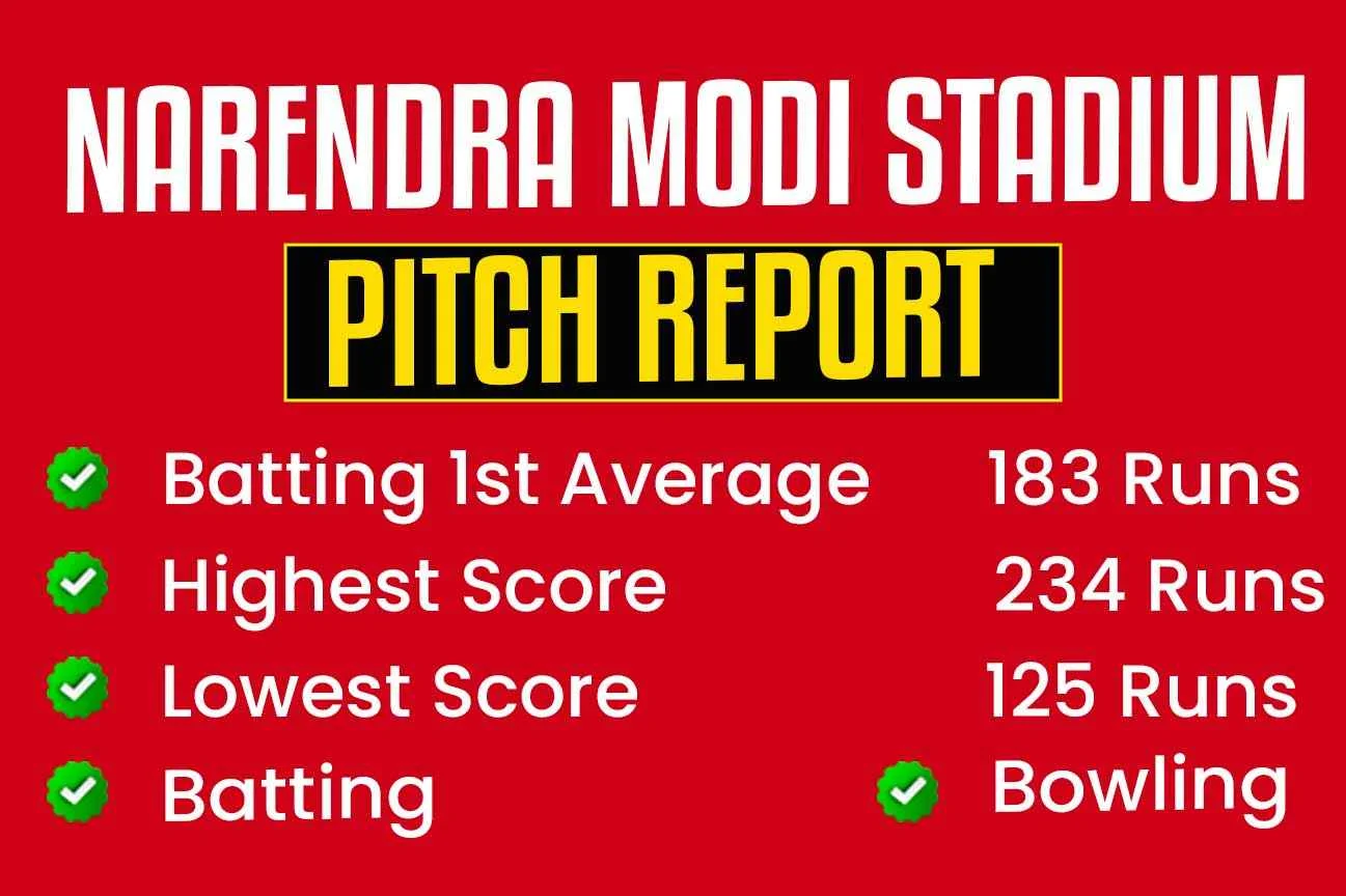 Narendra Modi Stadium Pitch Report