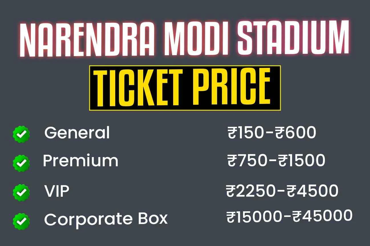 Narendra Modi Stadium Tickets